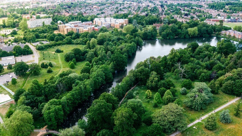The University of Reading’s Whiteknights campus is set in 130 hectares of Green Flag Award-winning parkland