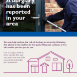Example of a Burglary pack leaflet