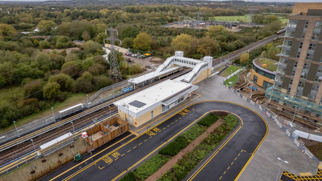 Aerial view of Green Park Station