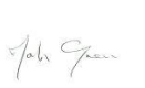 The picture shows a signature from Mark Green