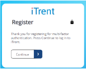 Multi factor authentication user guide to iTrent - Reading Borough Council