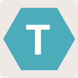 graphic image displaying the letter T