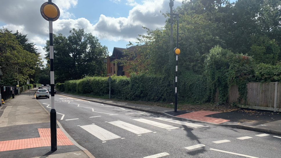 photo of a pedestrian crossing