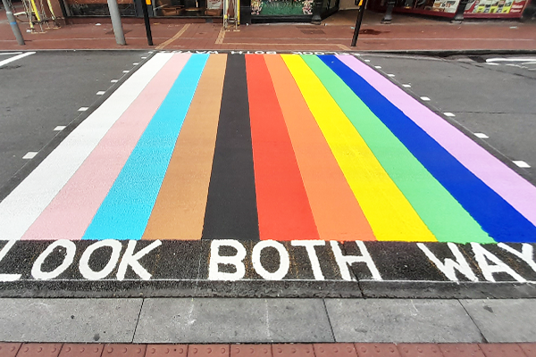 rainbow road crossing