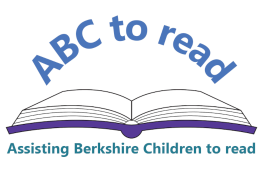 Logo for "ABC to Read" — an open book illustration with the text "ABC to read" arched above it and the tagline "Assisting Berkshire Children to read" below.