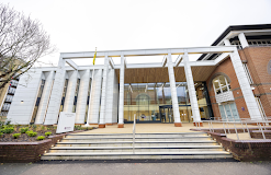 Photo of new central library building exterior