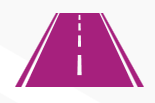 This is a minimalist graphic representing a empty road.