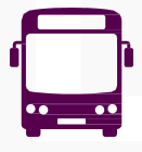 Minimalist representation of the front of the bus.
